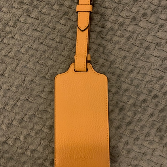 Coach Bags Coach Mustard Luggage Tag Poshmark